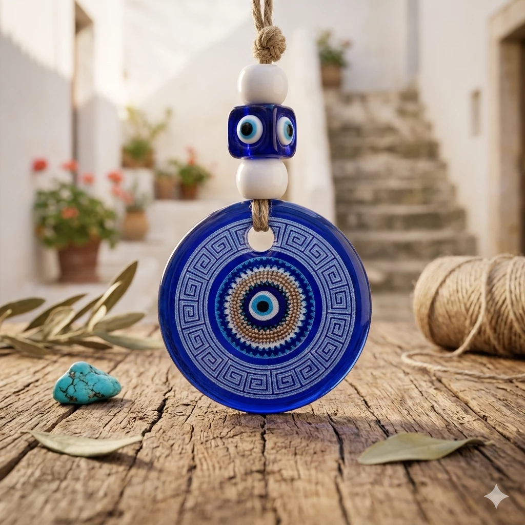 Antik Yunan Üslublu Premium Nəzər Muncuğu