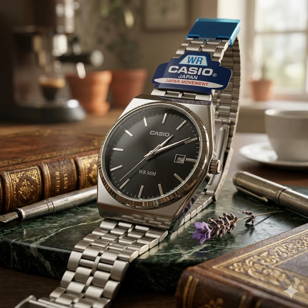 Casio MTP-1215A-1A: Klassik Polad Üslub