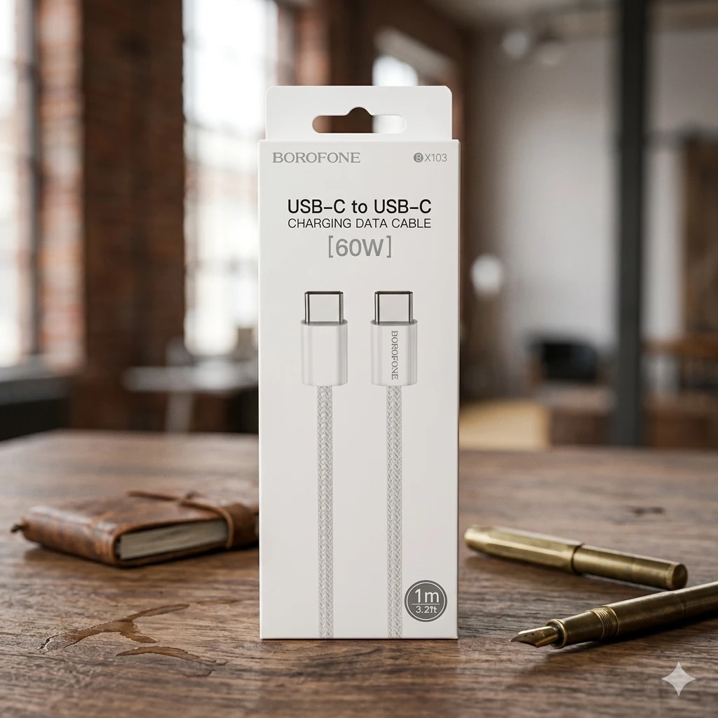 Borofone BX54 Ultra-Dözümlü Type-C to Type-C Kabel (60W)